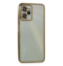 Realme C35 Kılıf Lensli Silikon - Gold