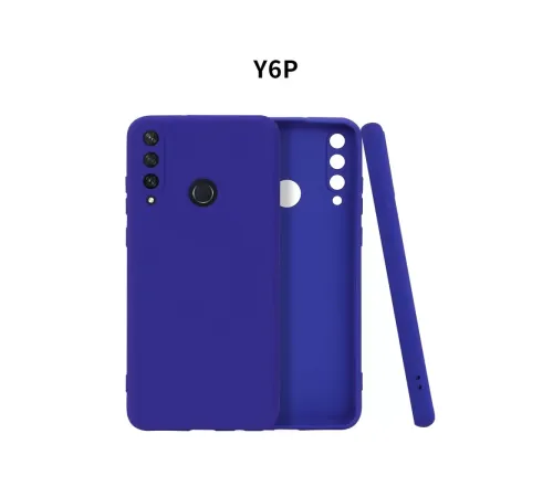 Huawei Y6P Kılıf First Silikon - Lacivert