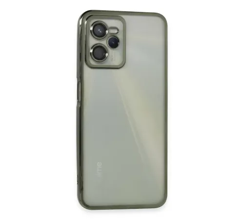 Realme C35 Kılıf Lensli Silikon - Yeşil