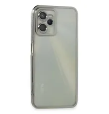 Realme C35 Kılıf Lensli Silikon - Gümüş