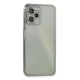 Realme C35 Kılıf Lensli Silikon - Gümüş