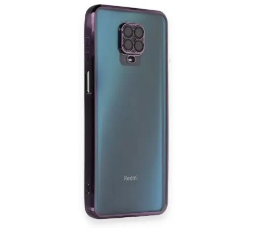 Xiaomi Redmi Note 9 Pro Kılıf Lensli Silikon - Mor