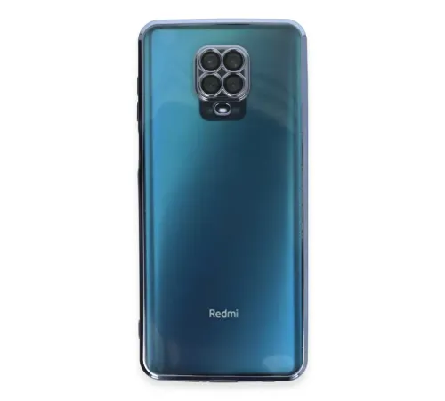 Xiaomi Redmi Note 9 Pro Kılıf Lensli Silikon - Açık Mavi