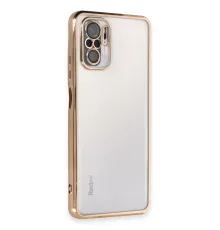 Redmi Note 10 Kılıf Lensli Silikon - Gold