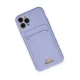 Apple iPhone 11 Pro Kılıf Kelvin Kartvizitli Silikon - Lila