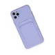 Apple iPhone 11 Pro Max Kılıf Kelvin Kartvizitli Silikon - Lila