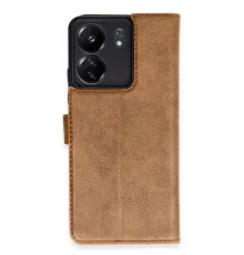Xiaomi Redmi 13C Kılıf Trend S Plus Kapaklı Kılıf - Taba