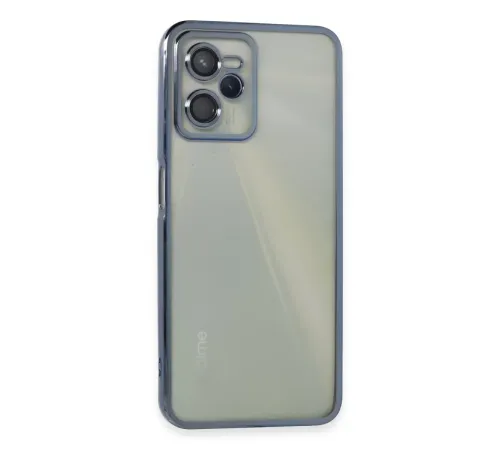 Realme C35 Kılıf Lensli Silikon - Açık Mavi