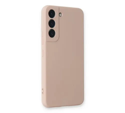 Samsung Galaxy S22 Plus Kılıf Nano içi Kadife Silikon - Pudra
