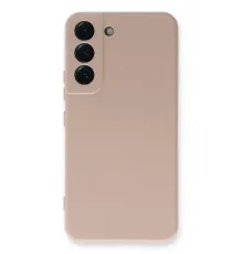 Samsung Galaxy S22 Plus Kılıf Nano içi Kadife Silikon - Pudra