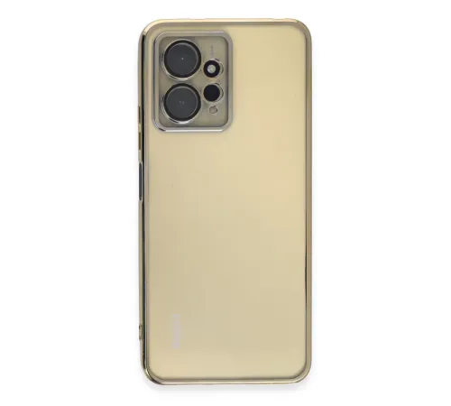 Xiaomi Redmi Note 12 4G Kılıf Lensli Silikon - Gold