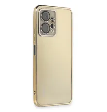 Xiaomi Redmi Note 12 4G Kılıf Lensli Silikon - Gold
