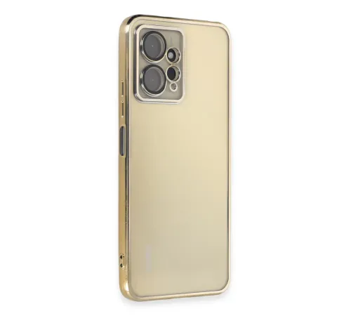 Xiaomi Redmi Note 12 4G Kılıf Lensli Silikon - Gold