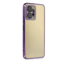Xiaomi Redmi Note 12 4G Kılıf Lensli Silikon - Mor