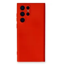 Samsung Galaxy S22 Ultra Kılıf Nano içi Kadife Silikon - Kırmızı