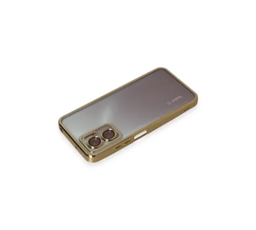 Xiaomi Redmi 10 5G Kılıf Lensli Silikon - Gold