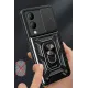 Vivo Y17S Kılıf Pars Lens Yüzüklü Silikon - Yeşil
