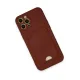 Apple iPhone 12 Pro Max Kılıf Kelvin Kartvizitli Silikon - Bordo