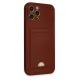 Apple iPhone 12 Pro Max Kılıf Kelvin Kartvizitli Silikon - Bordo