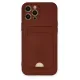 Apple iPhone 12 Pro Max Kılıf Kelvin Kartvizitli Silikon - Bordo