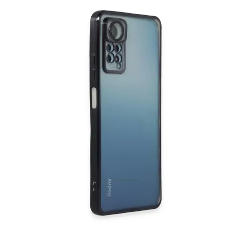 Xiaomi Redmi Note 12 Pro 4G Kılıf Lensli Silikon - Siyah