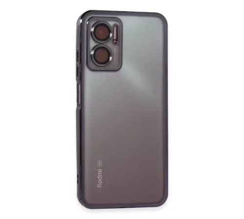 Xiaomi Redmi 10 5G Kılıf Lensli Silikon - Mor