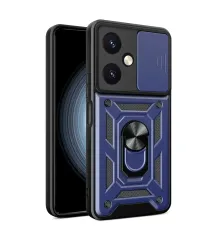 Vivo Y27 Kılıf Pars Lens Yüzüklü Silikon - Lacivert