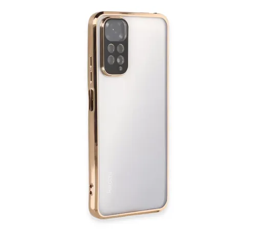 Redmi Note 11 Kılıf Lensli Silikon - Gold