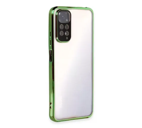 Redmi Note 11 Kılıf Lensli Silikon - Yeşil