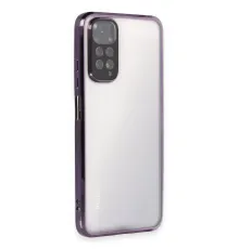 Redmi Note 11 Kılıf Lensli Silikon - Mor
