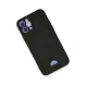 Apple iPhone 12 Kılıf Kelvin Kartvizitli Silikon - Siyah