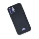 Apple iPhone 12 Kılıf Kelvin Kartvizitli Silikon - Lacivert