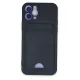 Apple iPhone 12 Kılıf Kelvin Kartvizitli Silikon - Lacivert