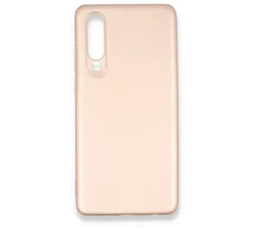 Huawei P30 Kılıf First Silikon - Rose Gold