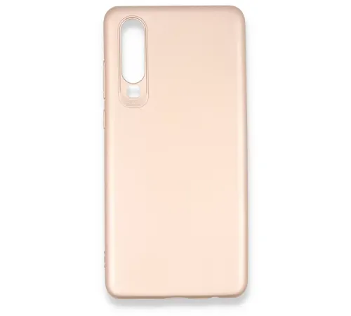 Huawei P30 Kılıf First Silikon - Rose Gold