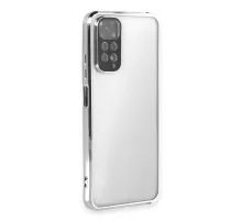 Redmi Note 11 Kılıf Lensli Silikon - Gümüş