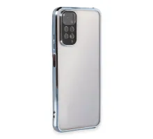 Redmi Note 11 Kılıf Lensli Silikon - Açık Mavi
