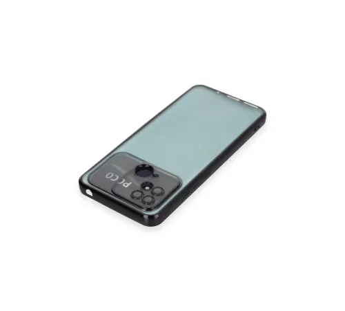 Xiaomi Redmi 10C Kılıf Lensli Silikon - Siyah