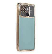 Xiaomi Redmi 10C Kılıf Lensli Silikon - Gold