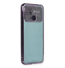 Xiaomi Redmi 10C Kılıf Lensli Silikon - Mor