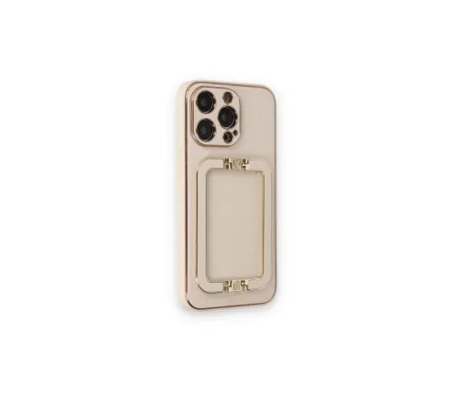 Apple iPhone 14 Pro Max Kılıf Coco Elit Kapak - Gold