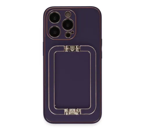 Apple iPhone 13 Pro Max Kılıf Coco Elit Kapak - Derin Mor