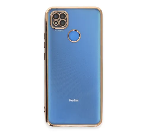 Xiaomi Redmi 9C Kılıf Lensli Silikon - Gold