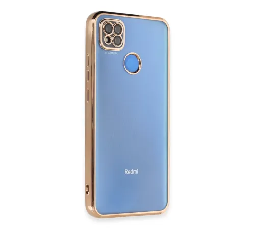 Xiaomi Redmi 9C Kılıf Lensli Silikon - Gold