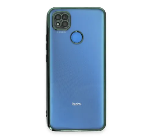 Xiaomi Redmi 9C Kılıf Lensli Silikon - Yeşil