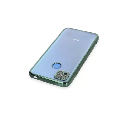 Xiaomi Redmi 9C Kılıf Lensli Silikon - Yeşil