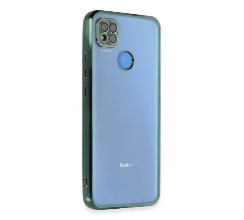 Xiaomi Redmi 9C Kılıf Lensli Silikon - Yeşil