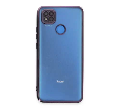 Xiaomi Redmi 9C Kılıf Lensli Silikon - Mor