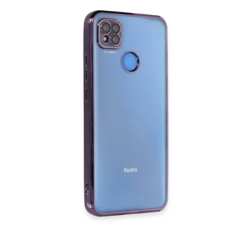 Xiaomi Redmi 9C Kılıf Lensli Silikon - Mor