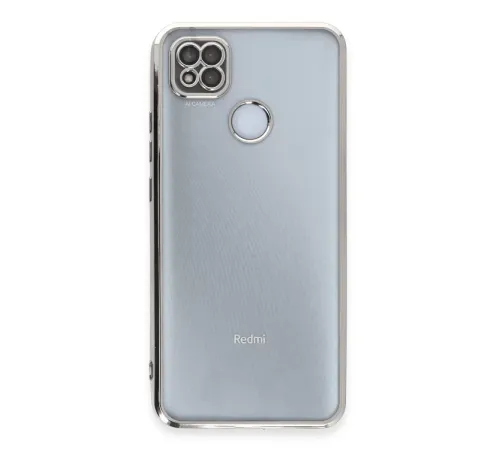 Xiaomi Redmi 9C Kılıf Lensli Silikon - Gümüş